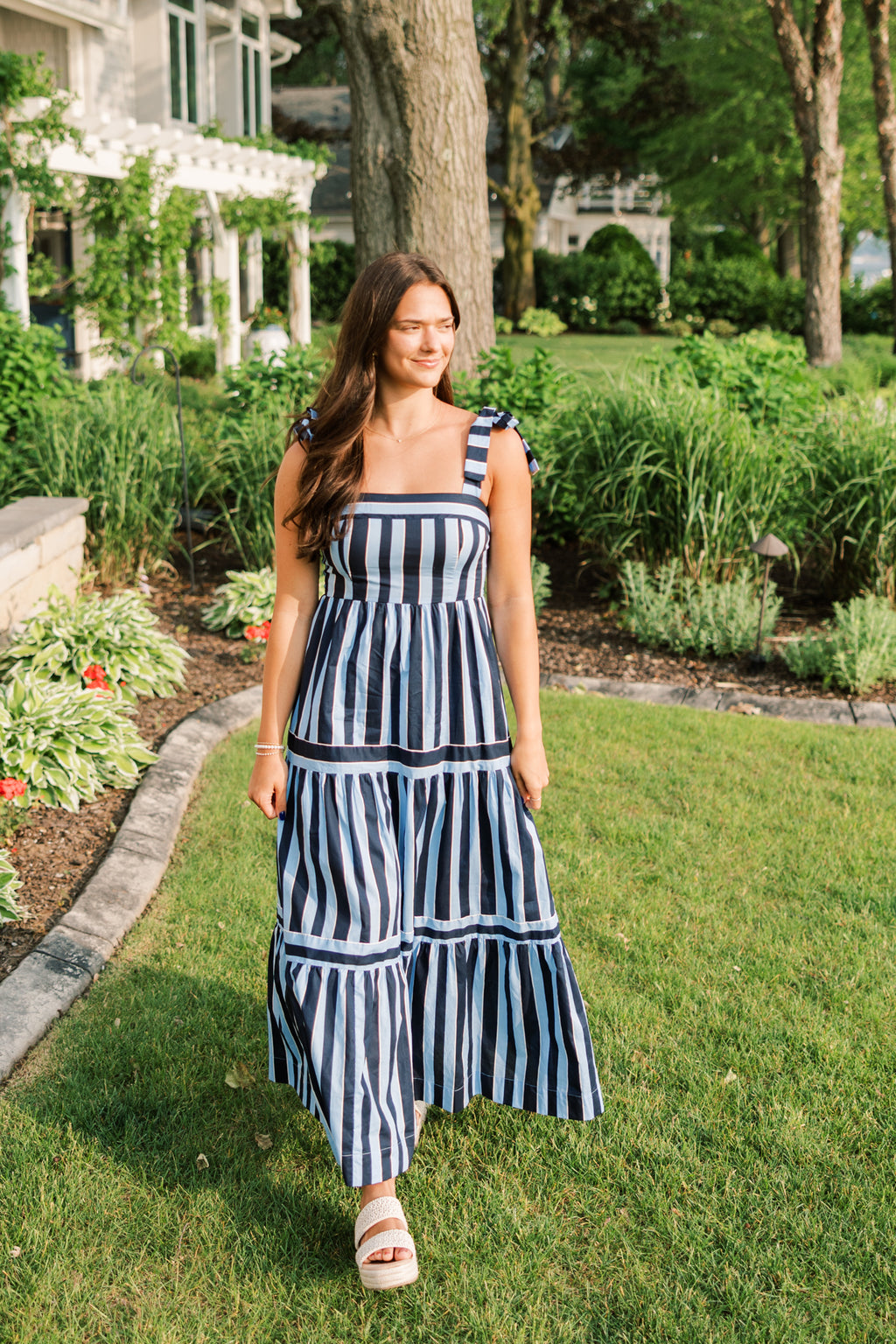 Iris Striped Maxi Dress