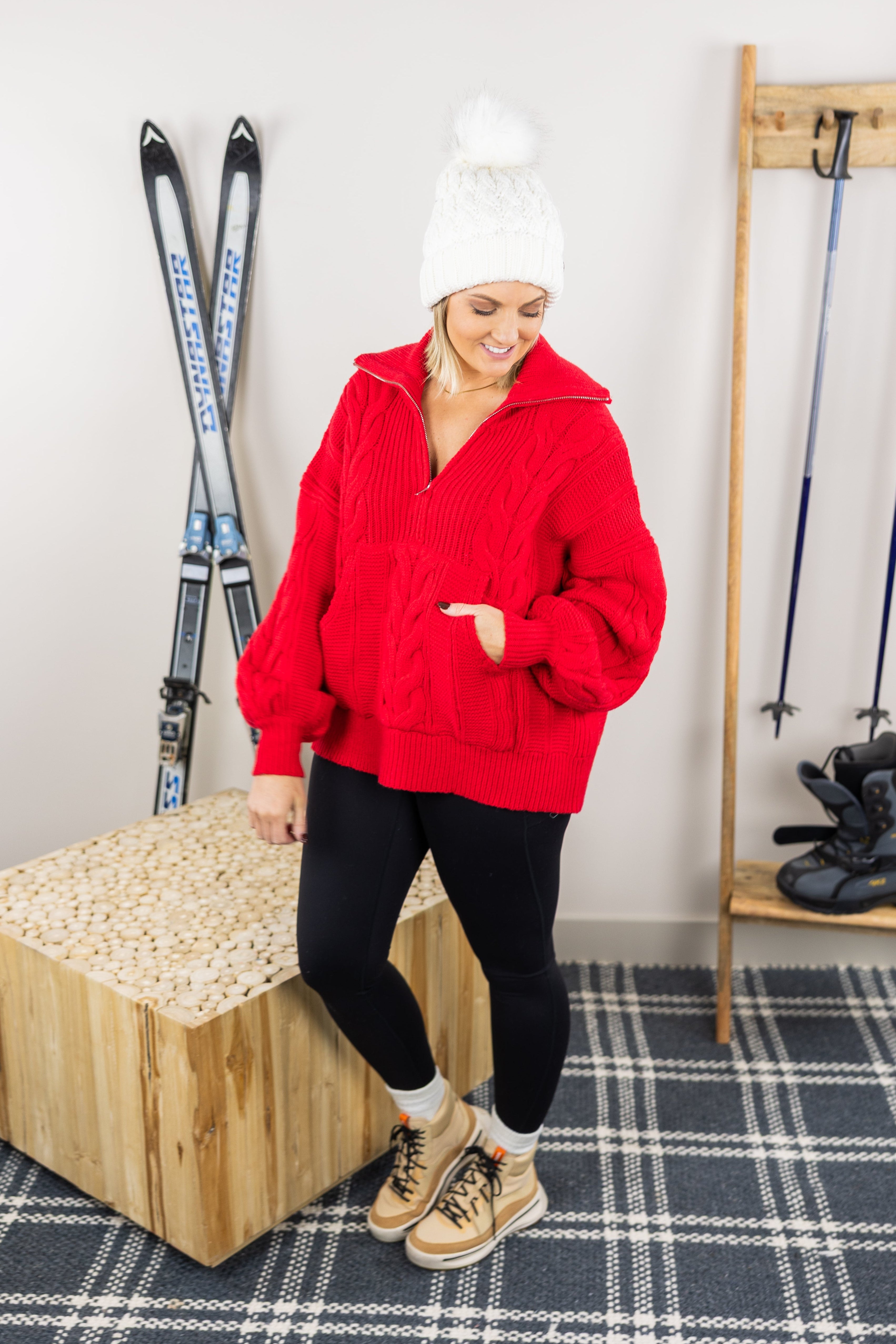 Aspen Half Zip Sweater