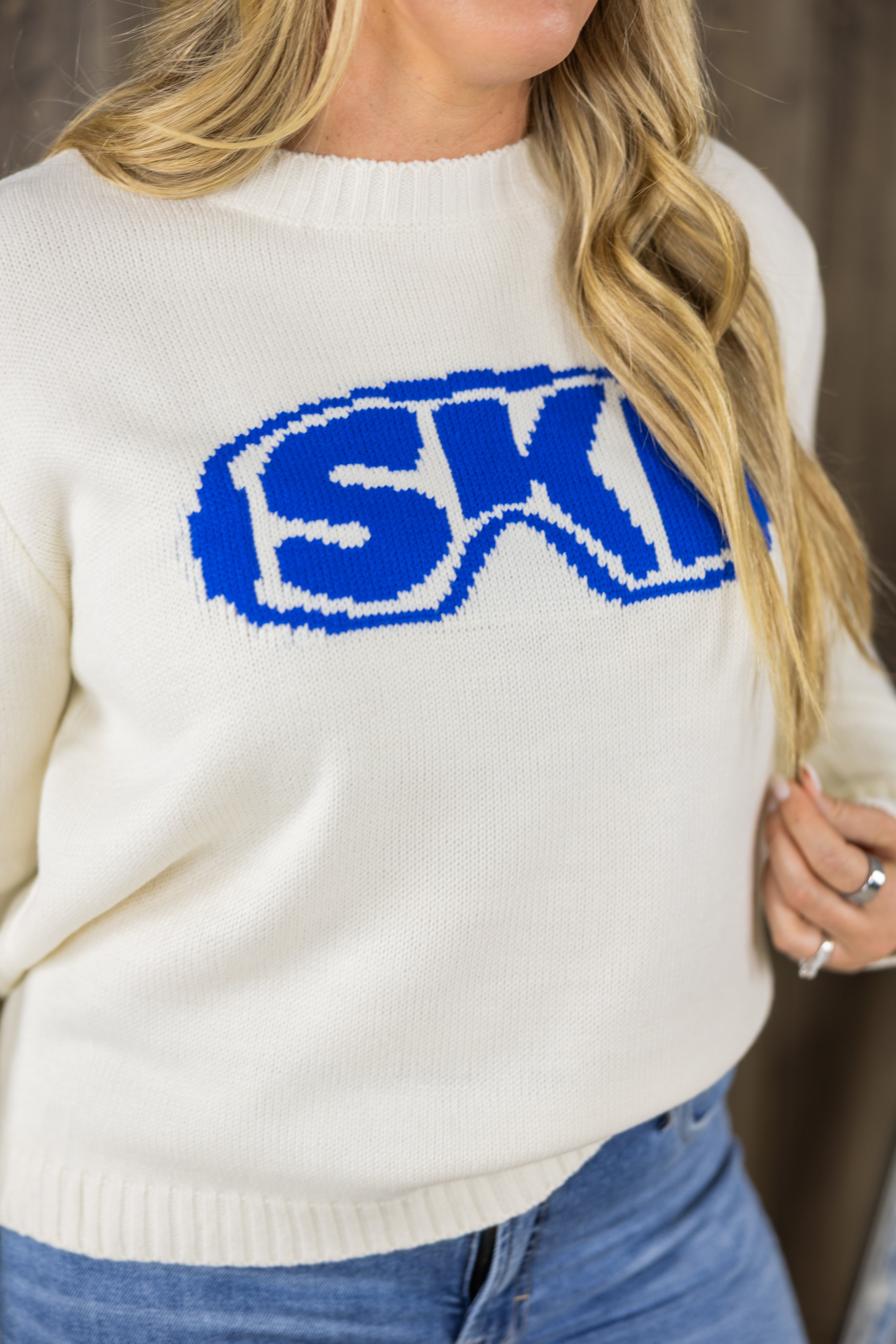 Ski Goggle Puff Sweater