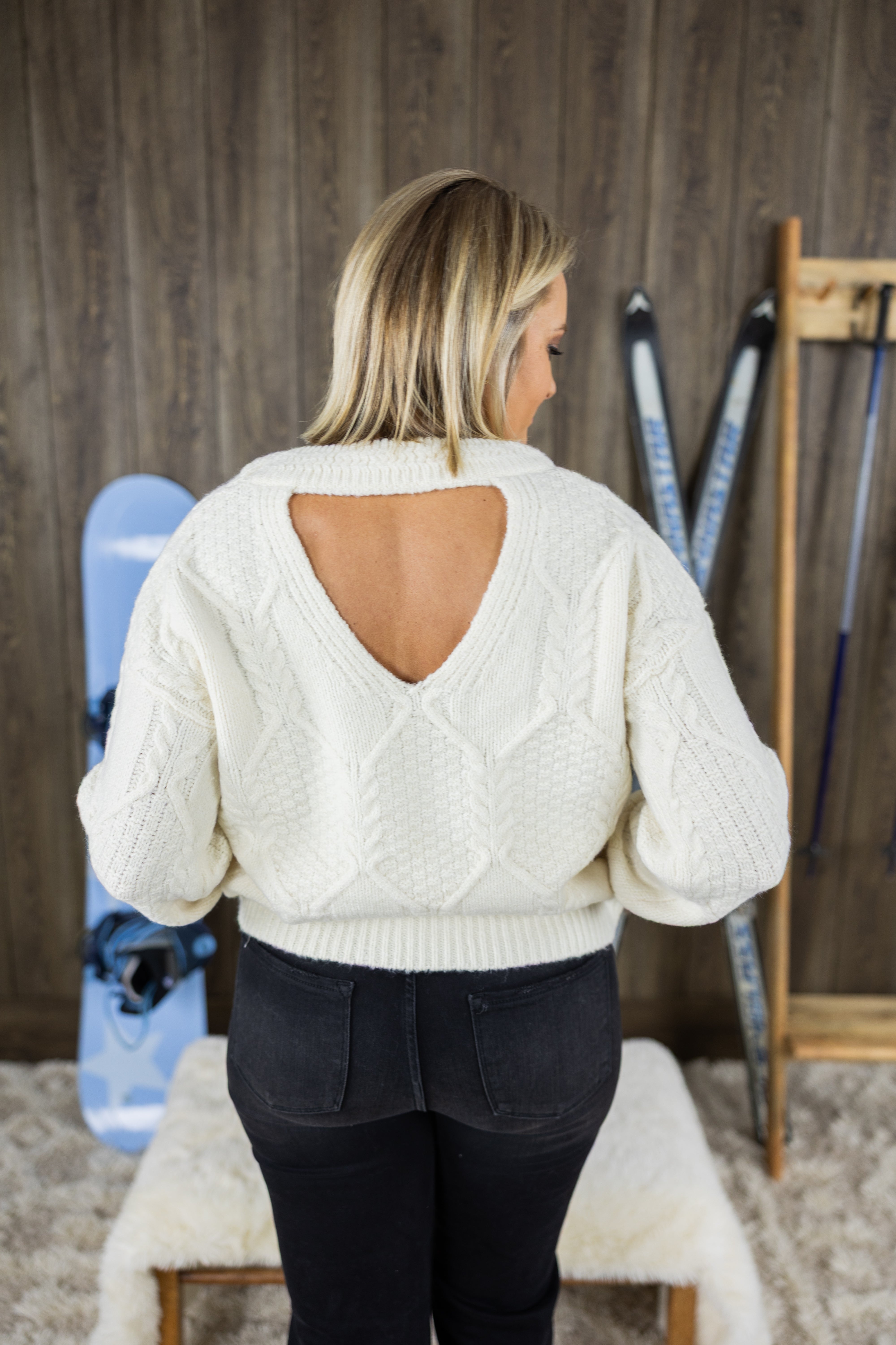 Nancy Cut Out Sweater