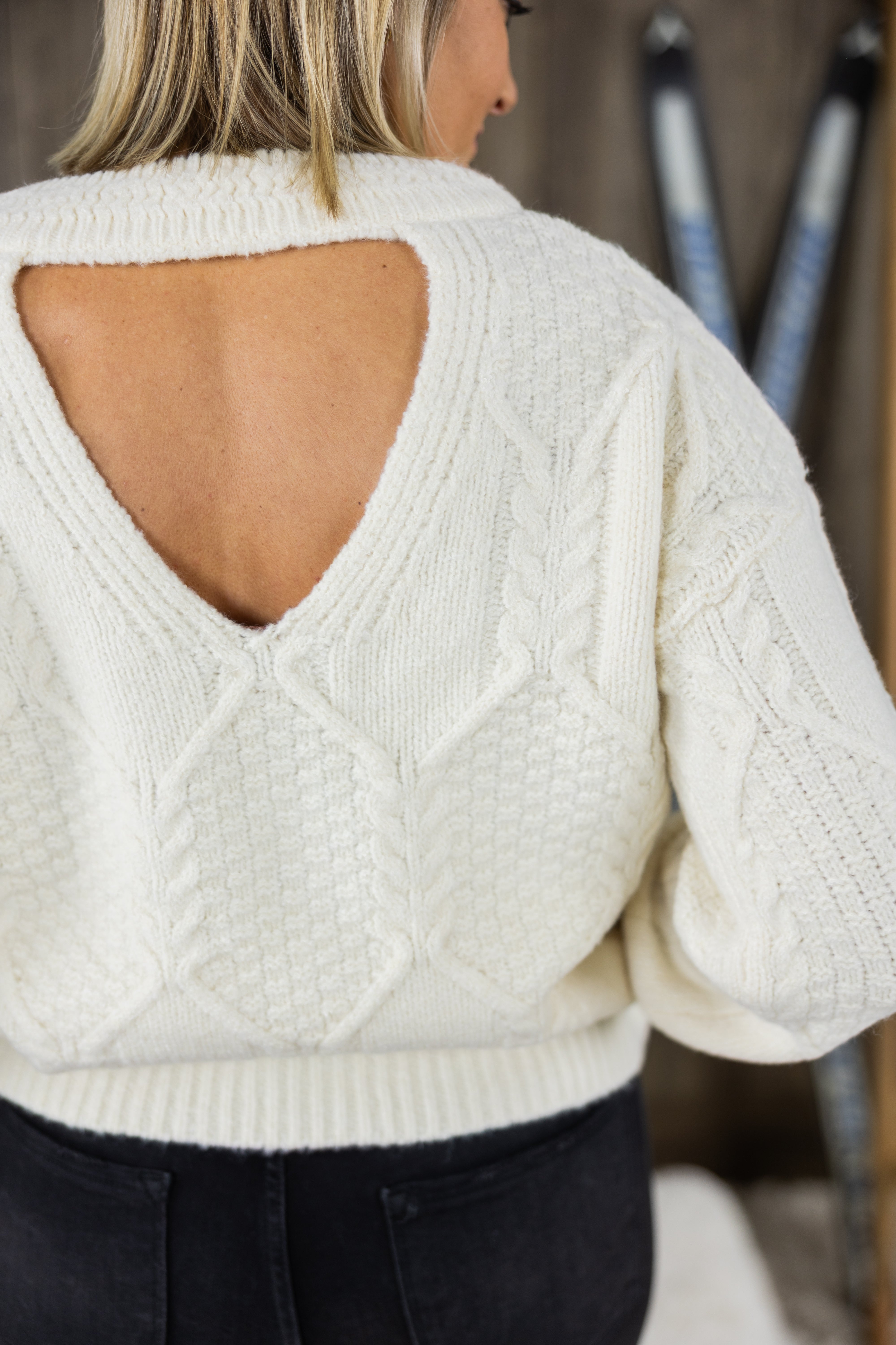 Nancy Cut Out Sweater