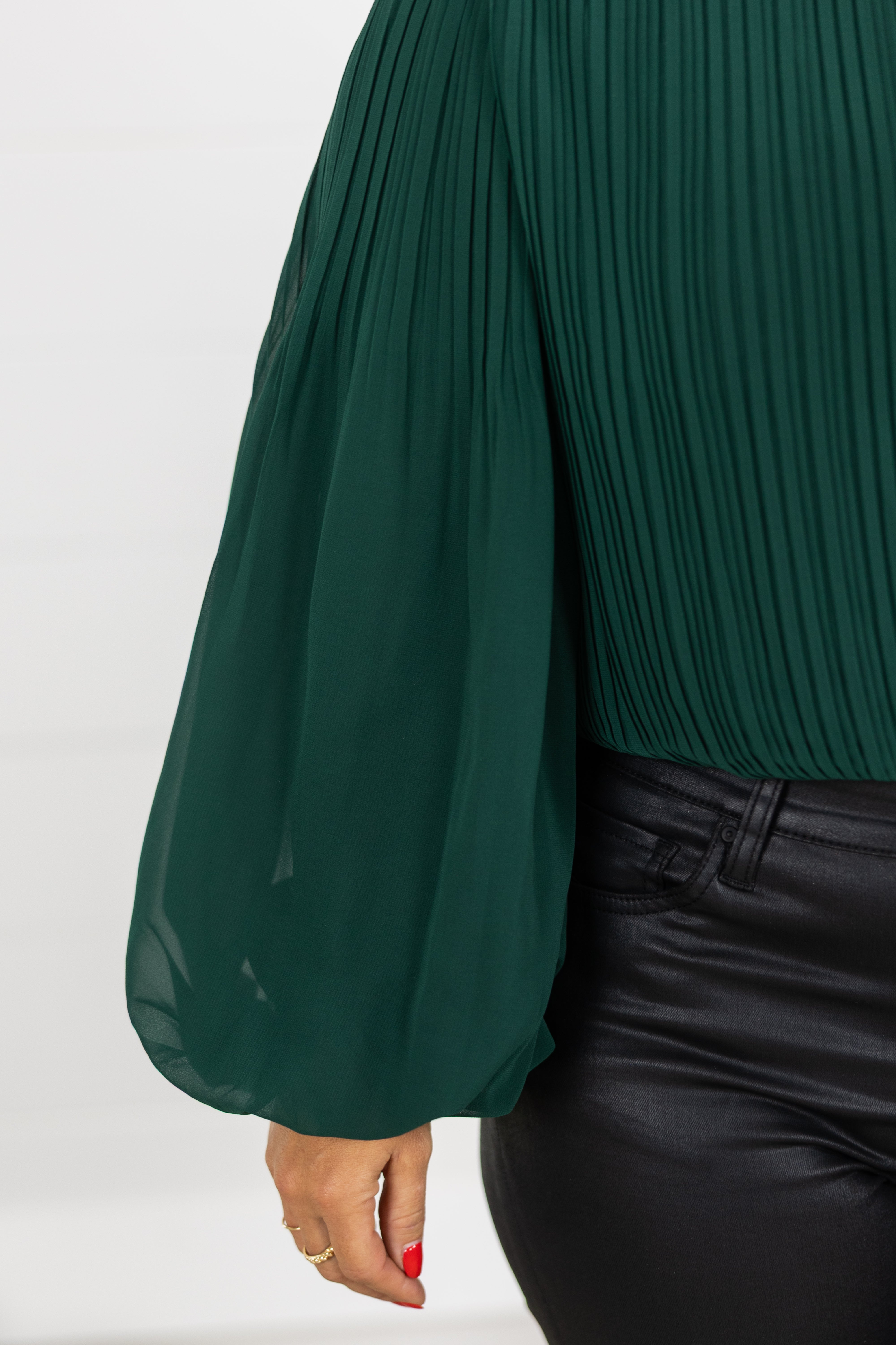 Good Cheer Pleated Top