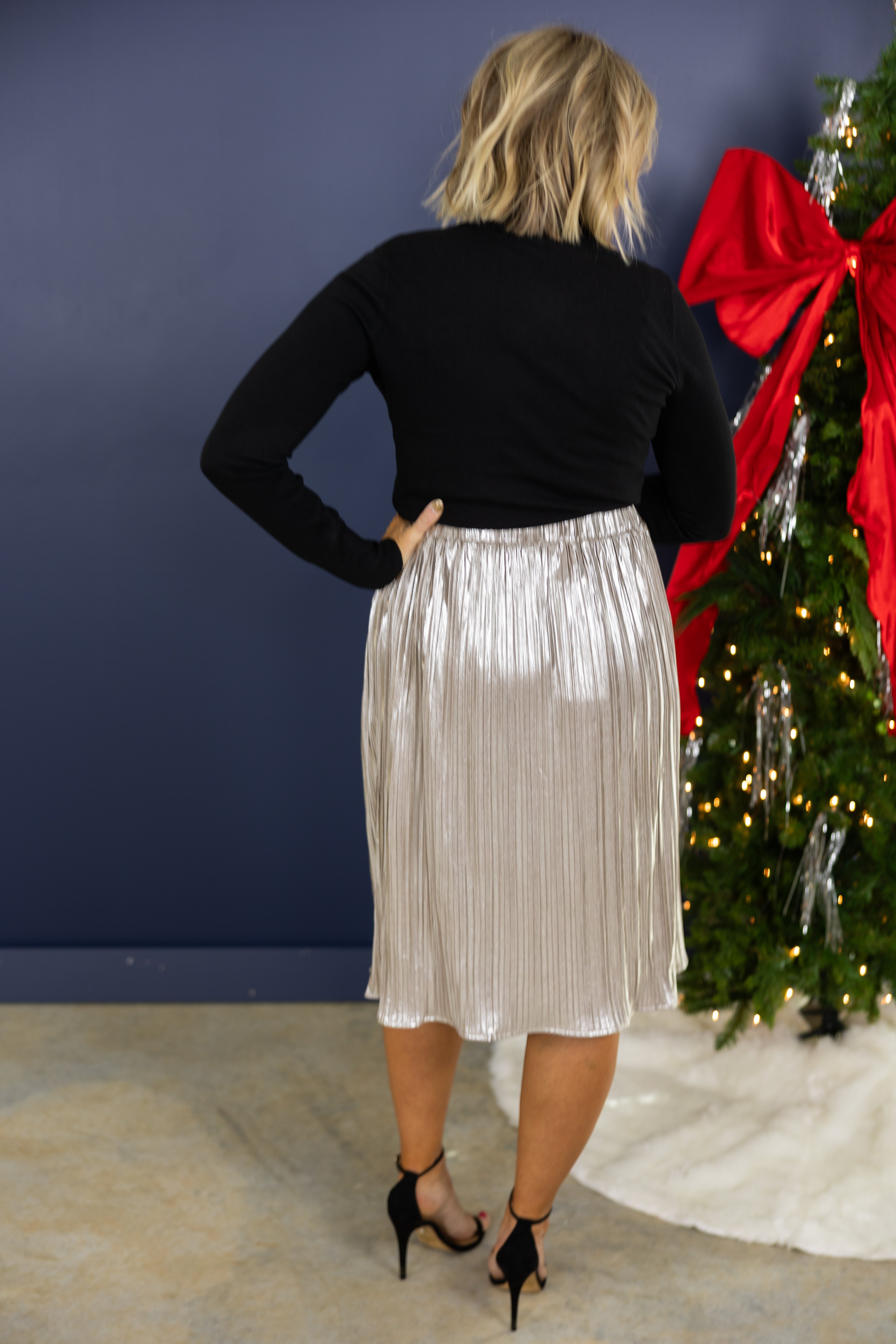 THML Sweet Tidings Pleated Skirt | FINAL SALE