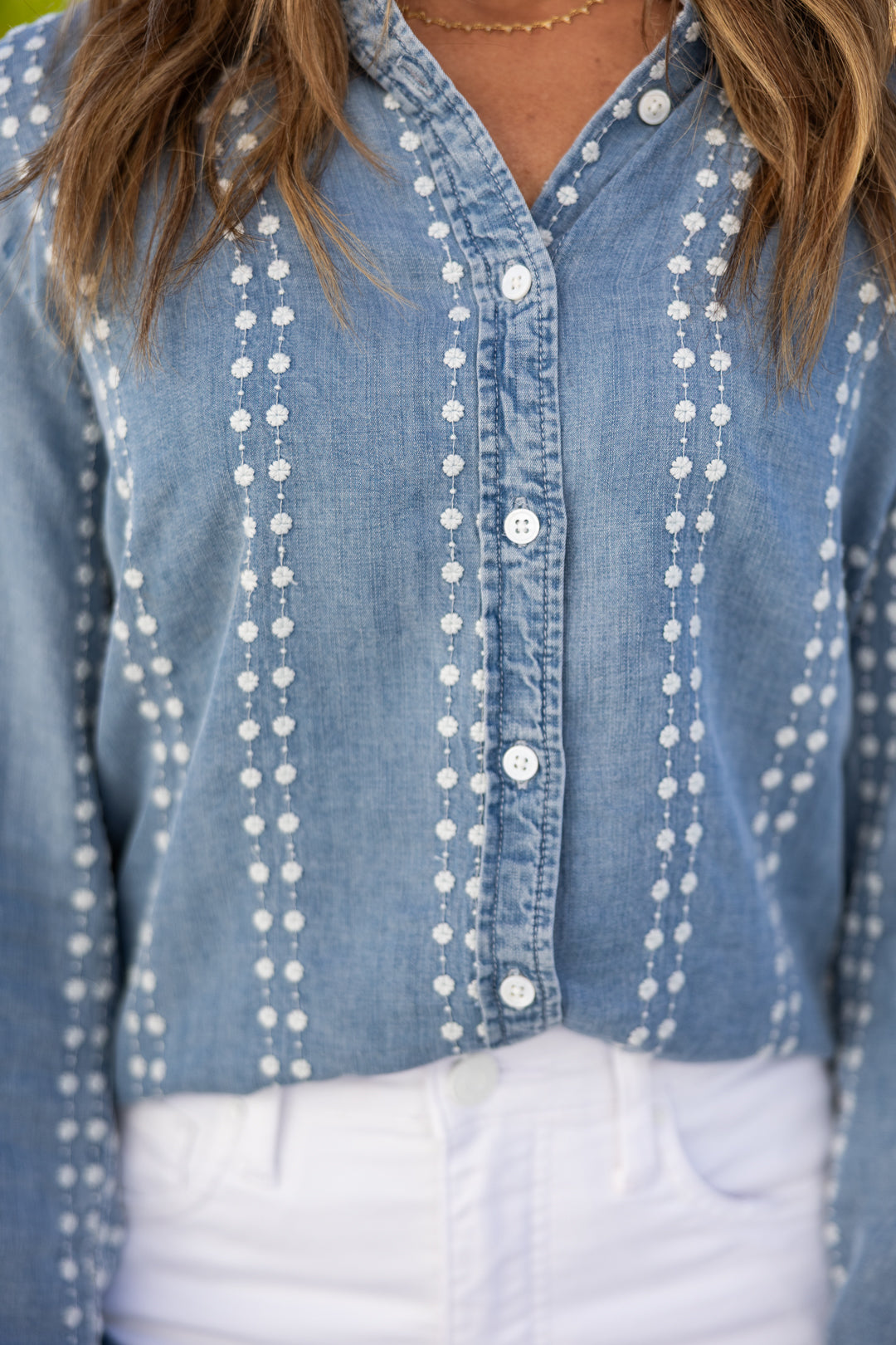 Natalia Button Up Top