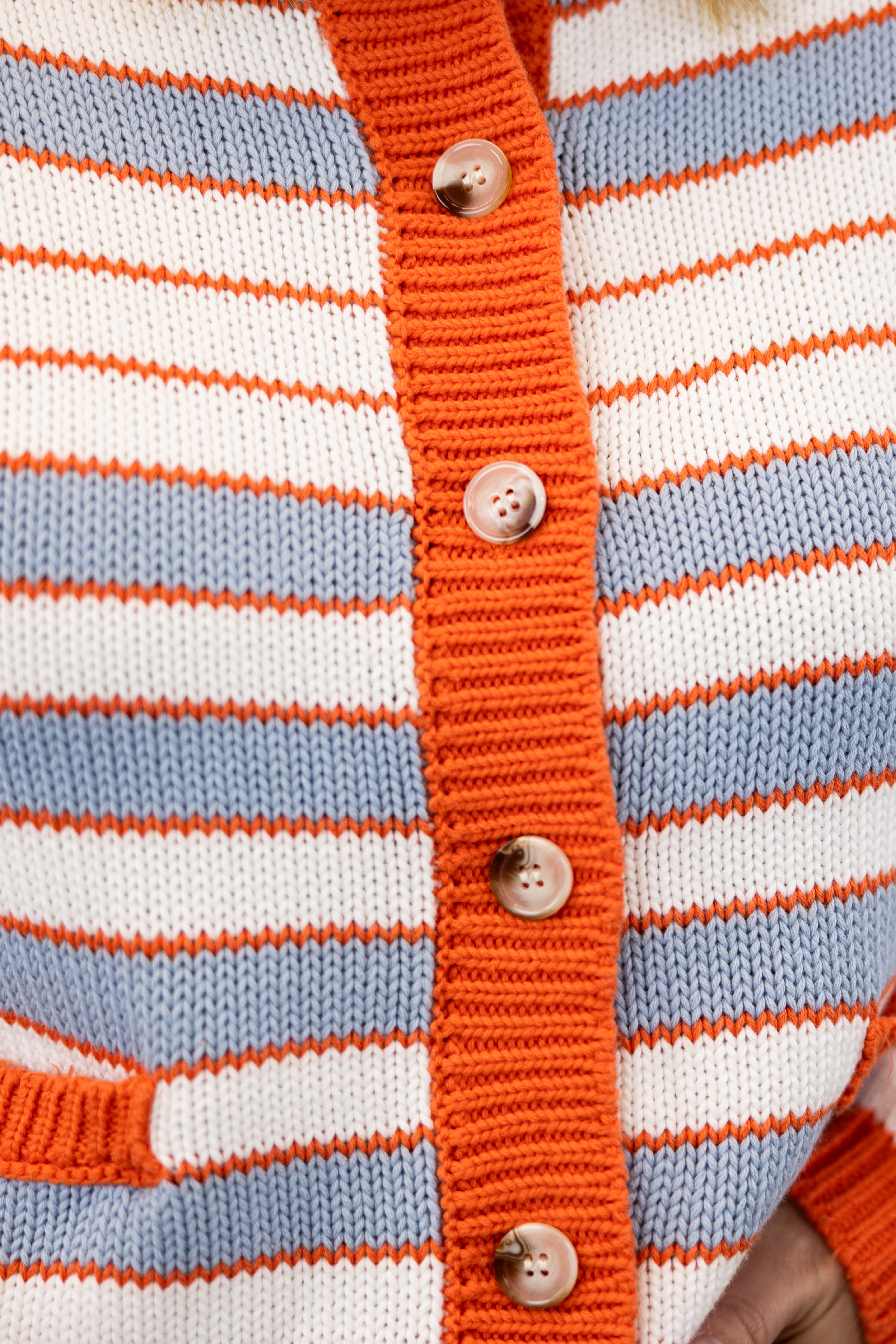 Bluebird Striped Cardigan