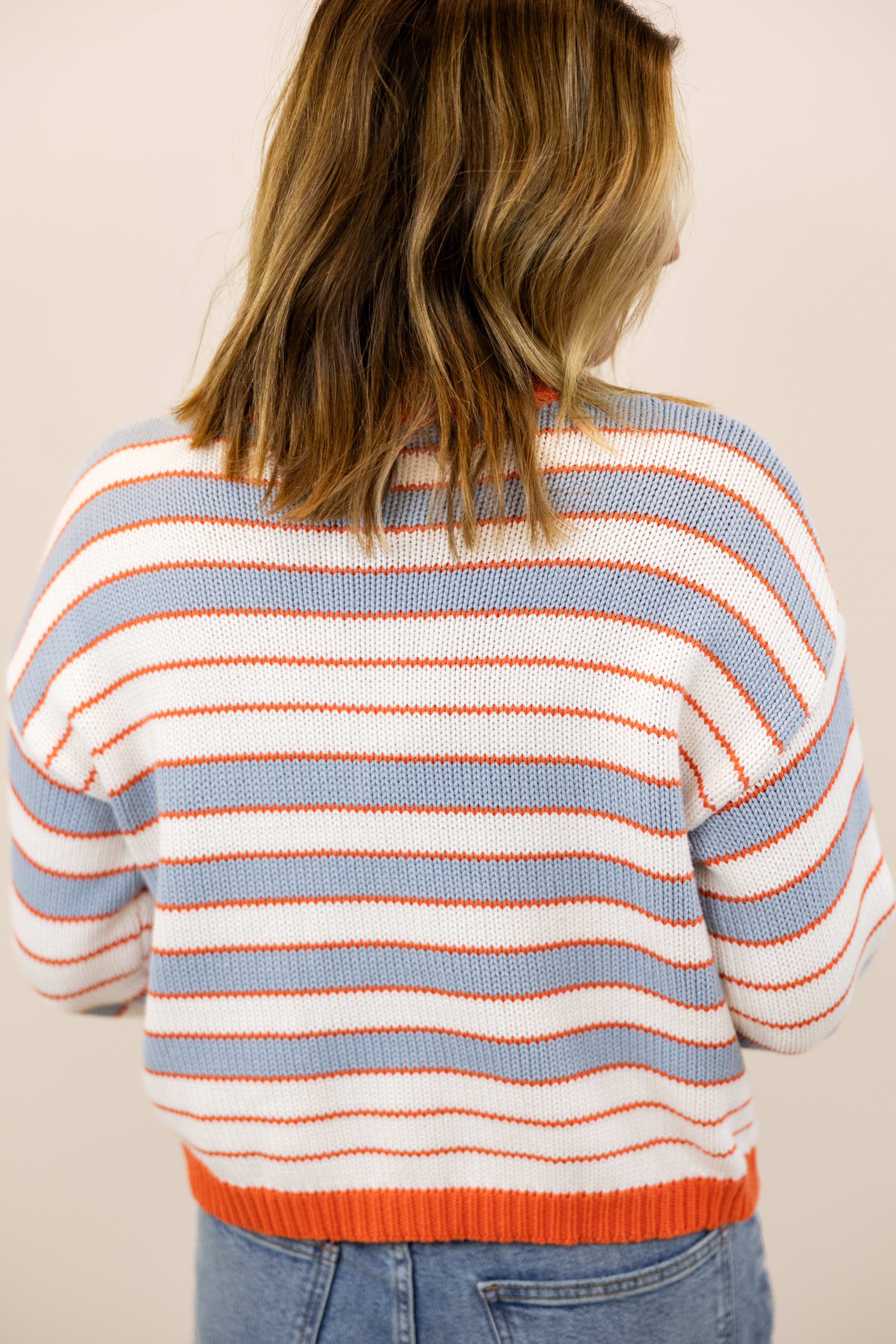 Bluebird Striped Cardigan