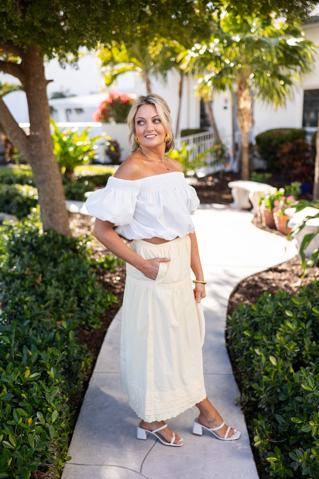 Brighter Days Midi Skirt