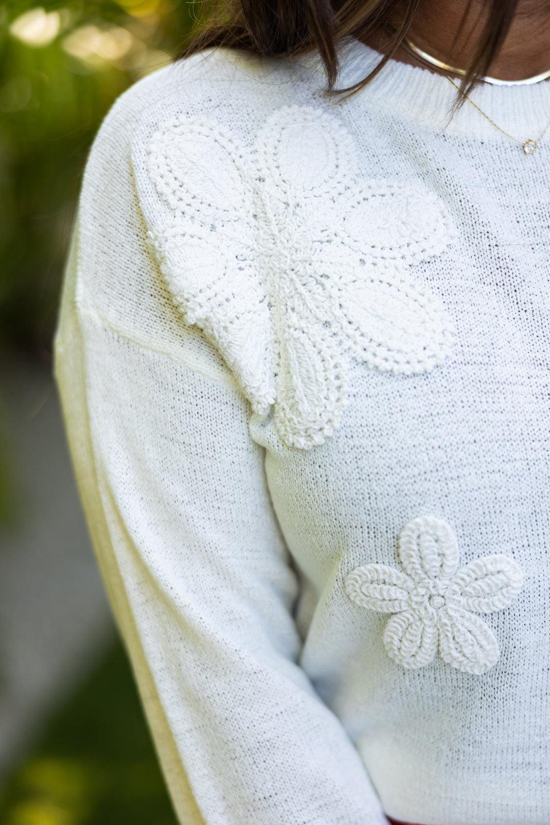 Spring Days Embroidered Sweater