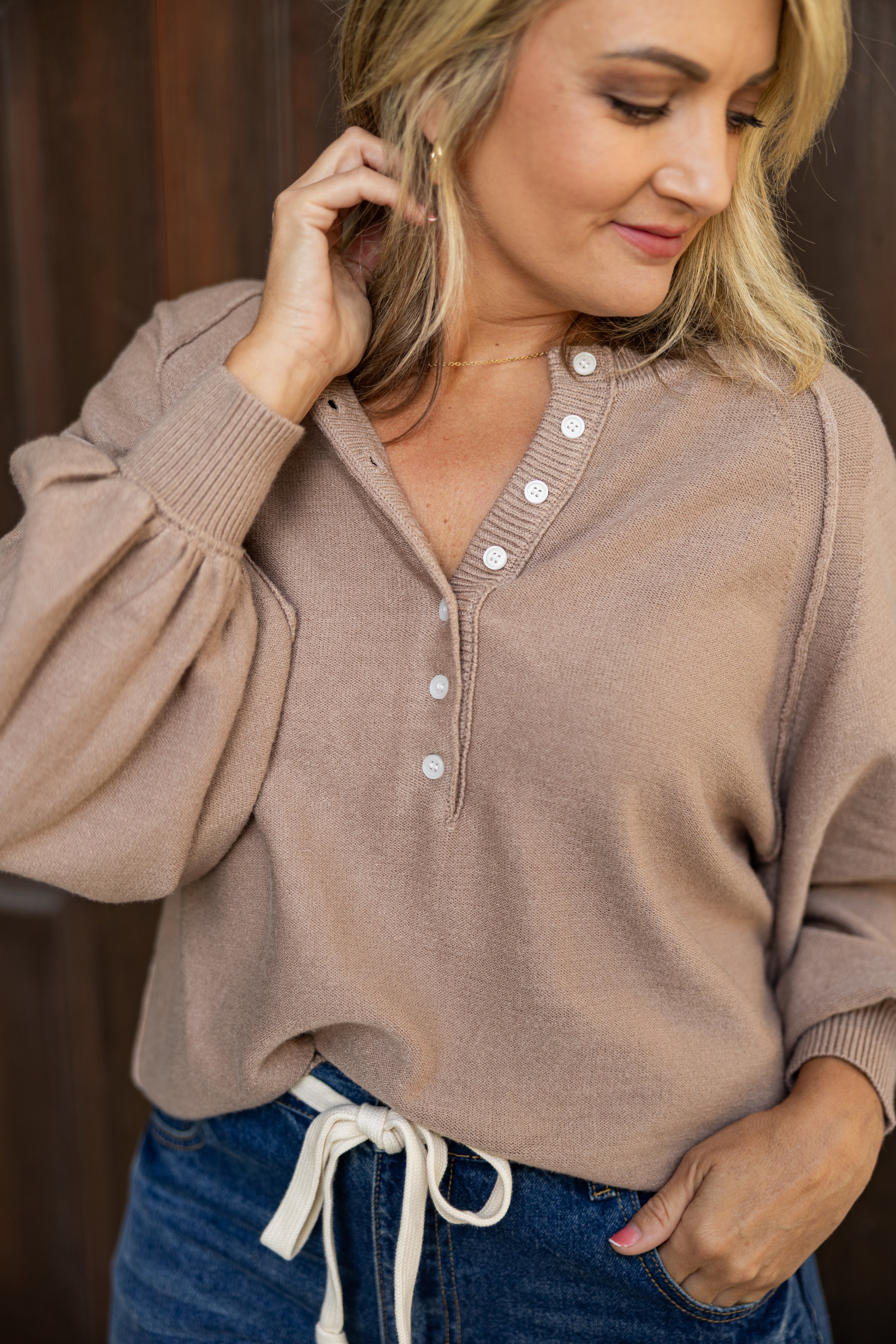 Zaryn Henley Sweater