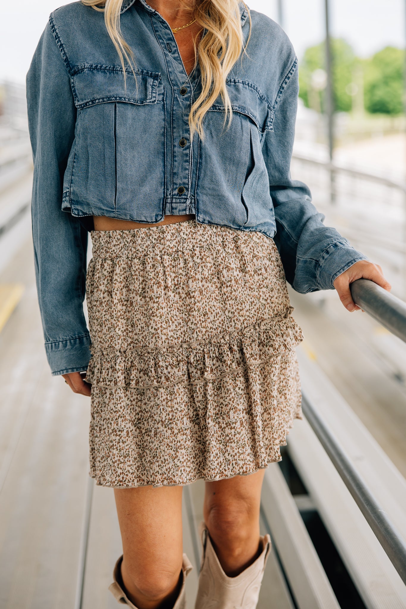 Ditsy Floral Mini Skirt