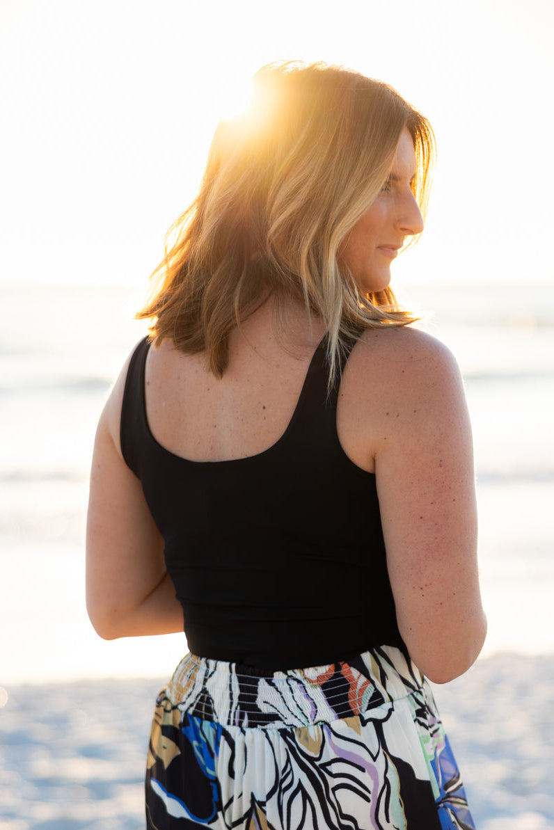 Scoop Neck Tank Bodysuit