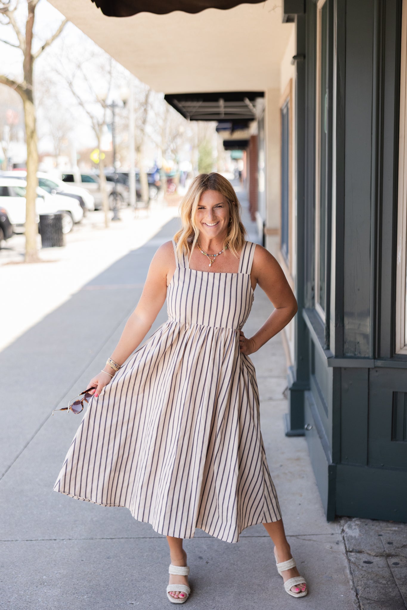 Destin Striped Midi Dress | FINAL SALE