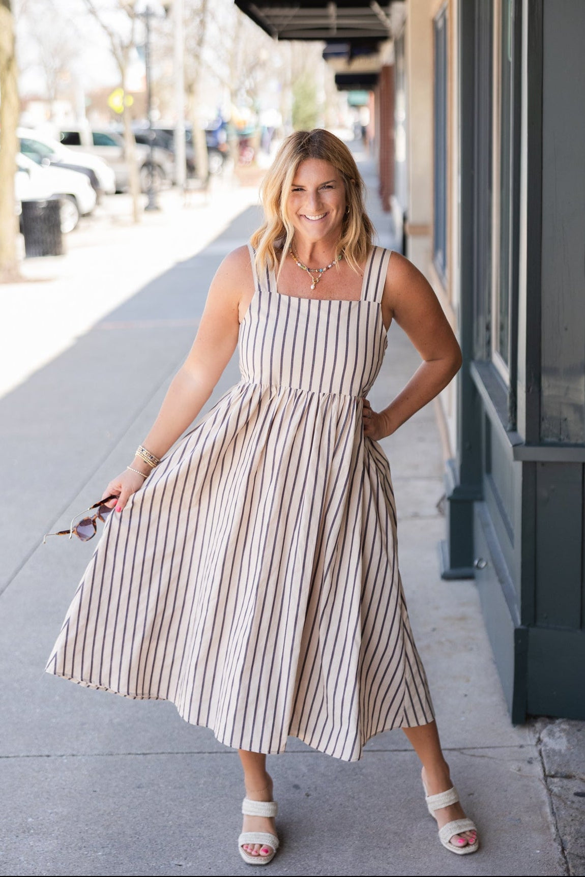 Destin Striped Midi Dress | FINAL SALE