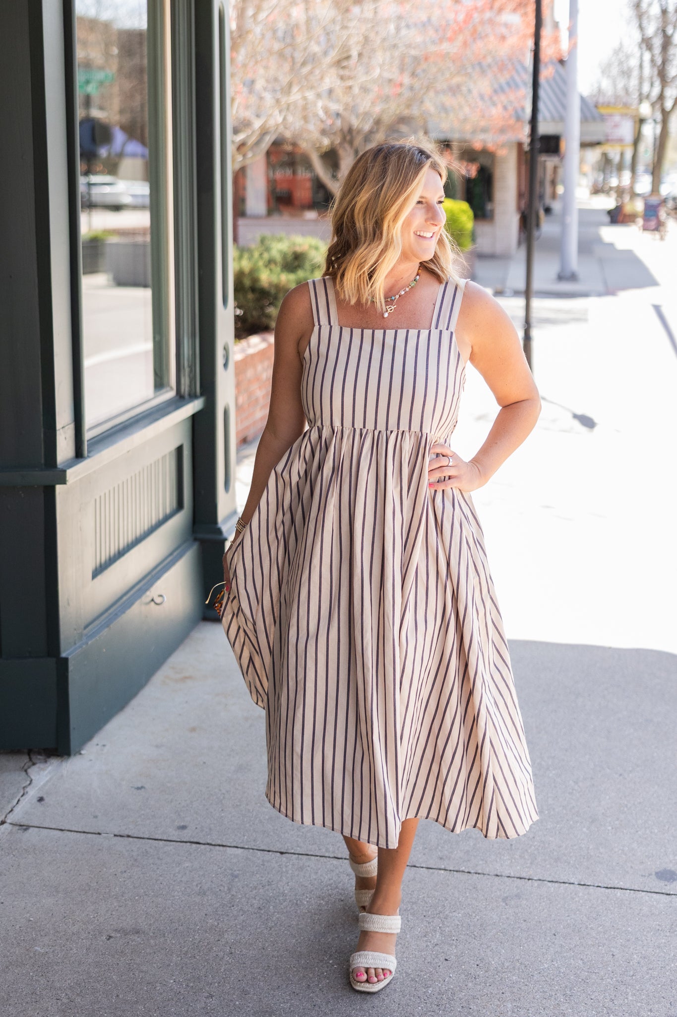 Destin Striped Midi Dress | FINAL SALE