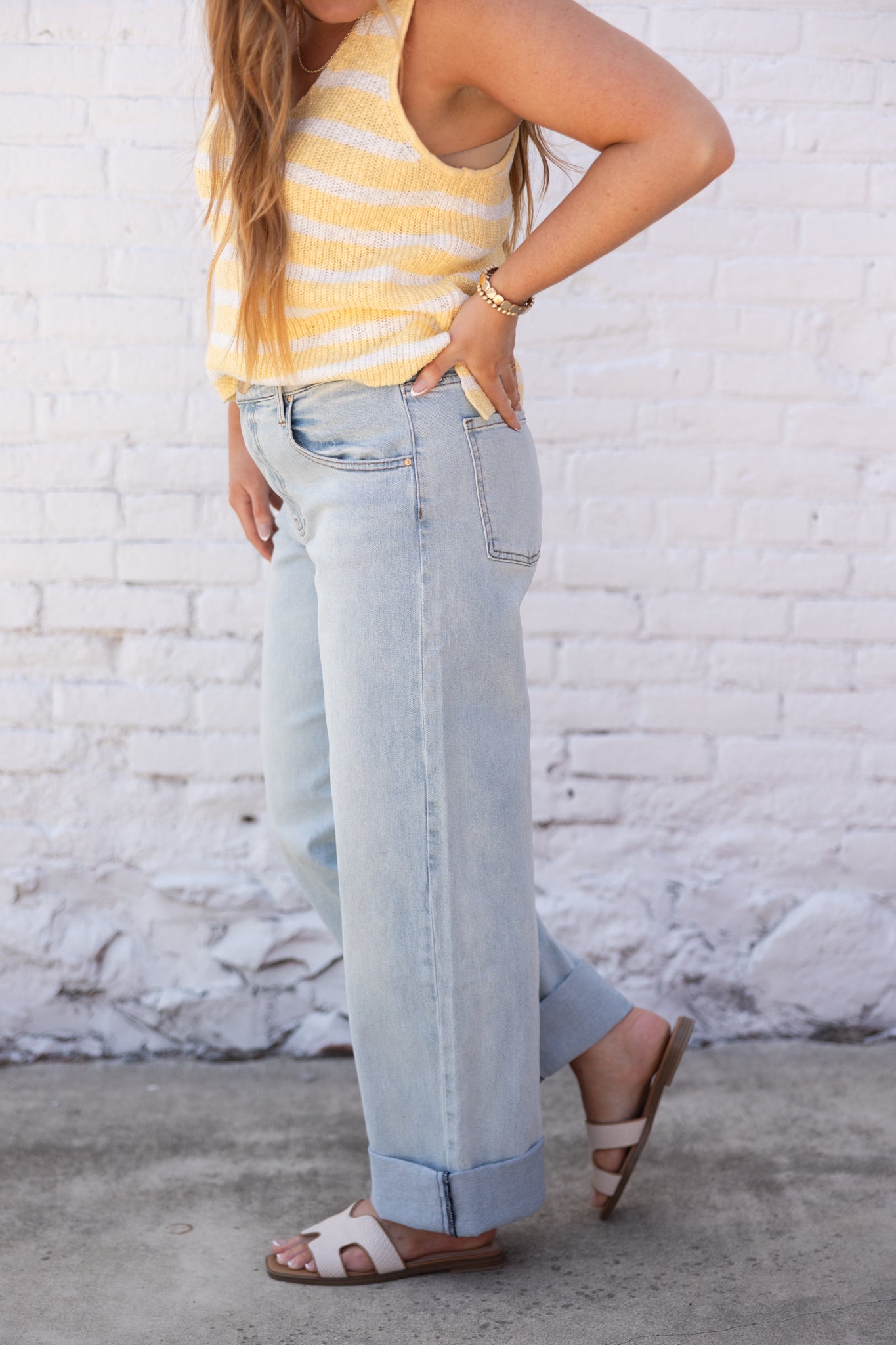 Kut from the Kloth Gwen High Rise Cuffed Jeans - Meaning | FINAL SALE