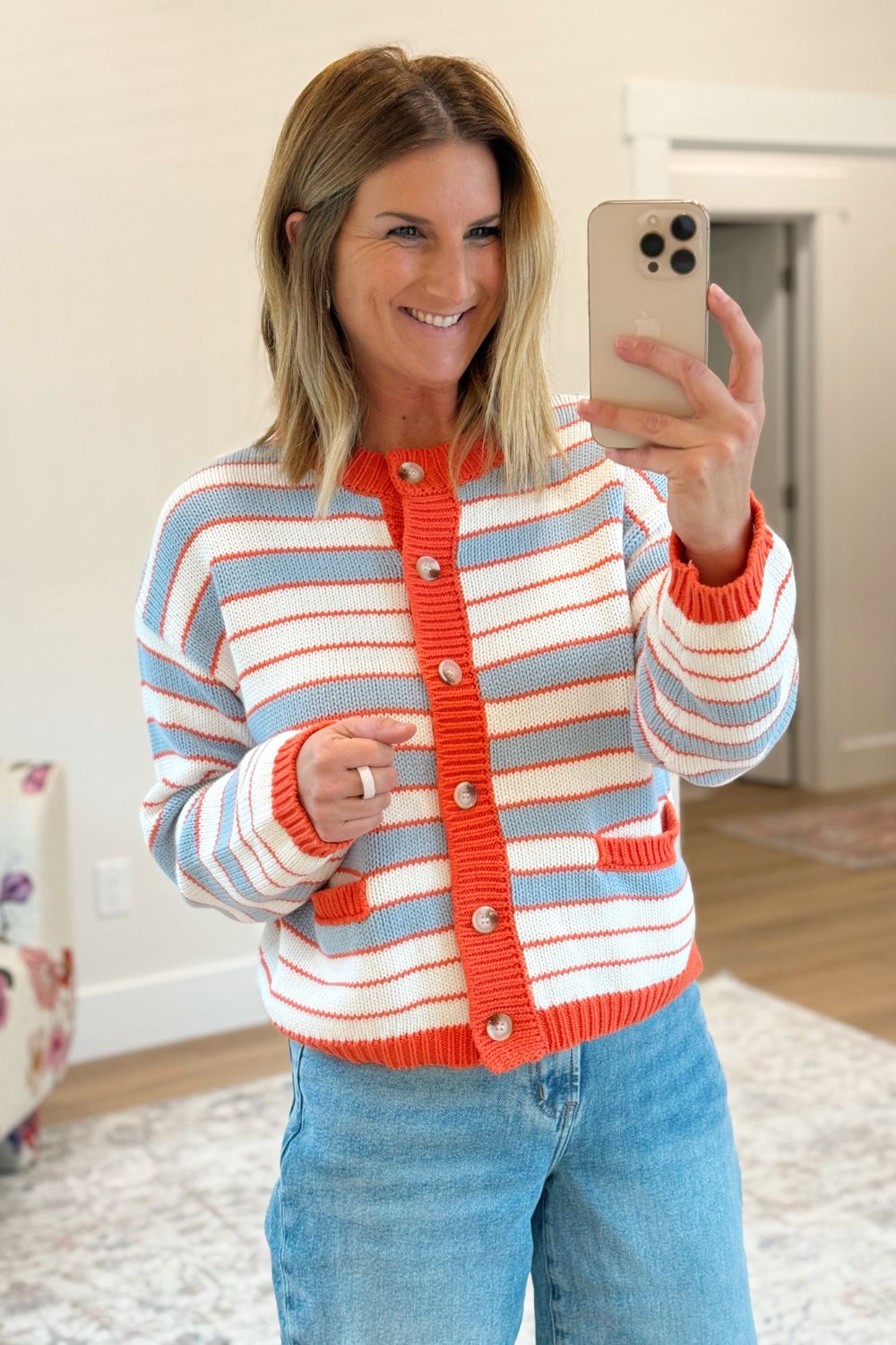 Bluebird Striped Cardigan