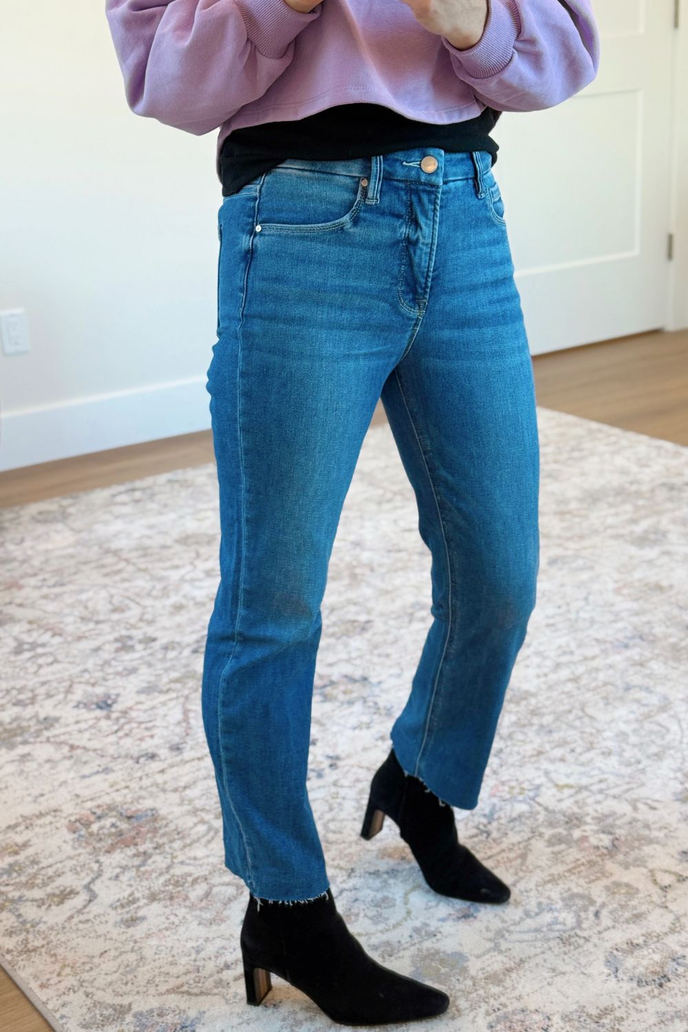 Risen High Rise Straight Crop Jean - Medium