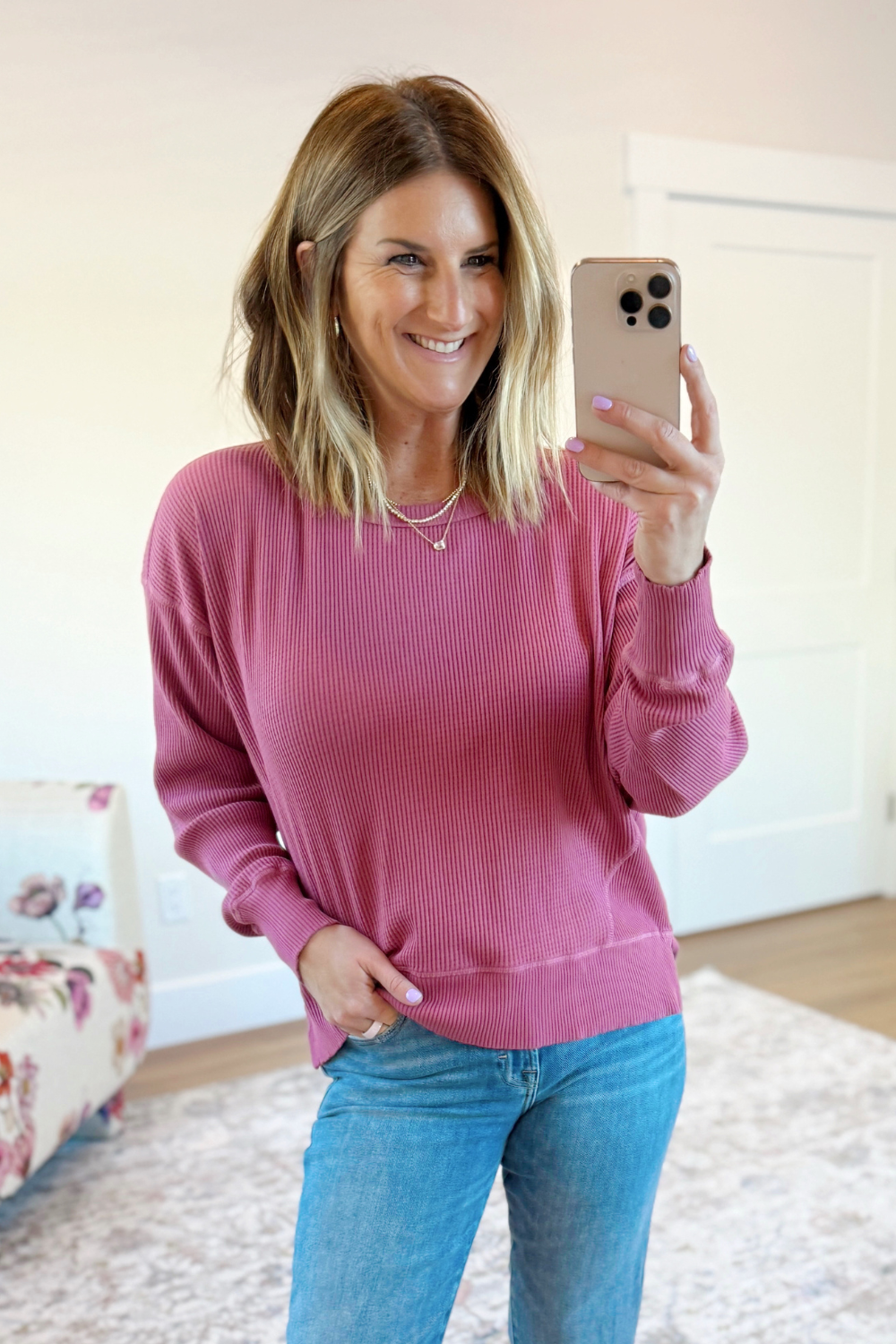 Homebody Waffle Knit Pullover