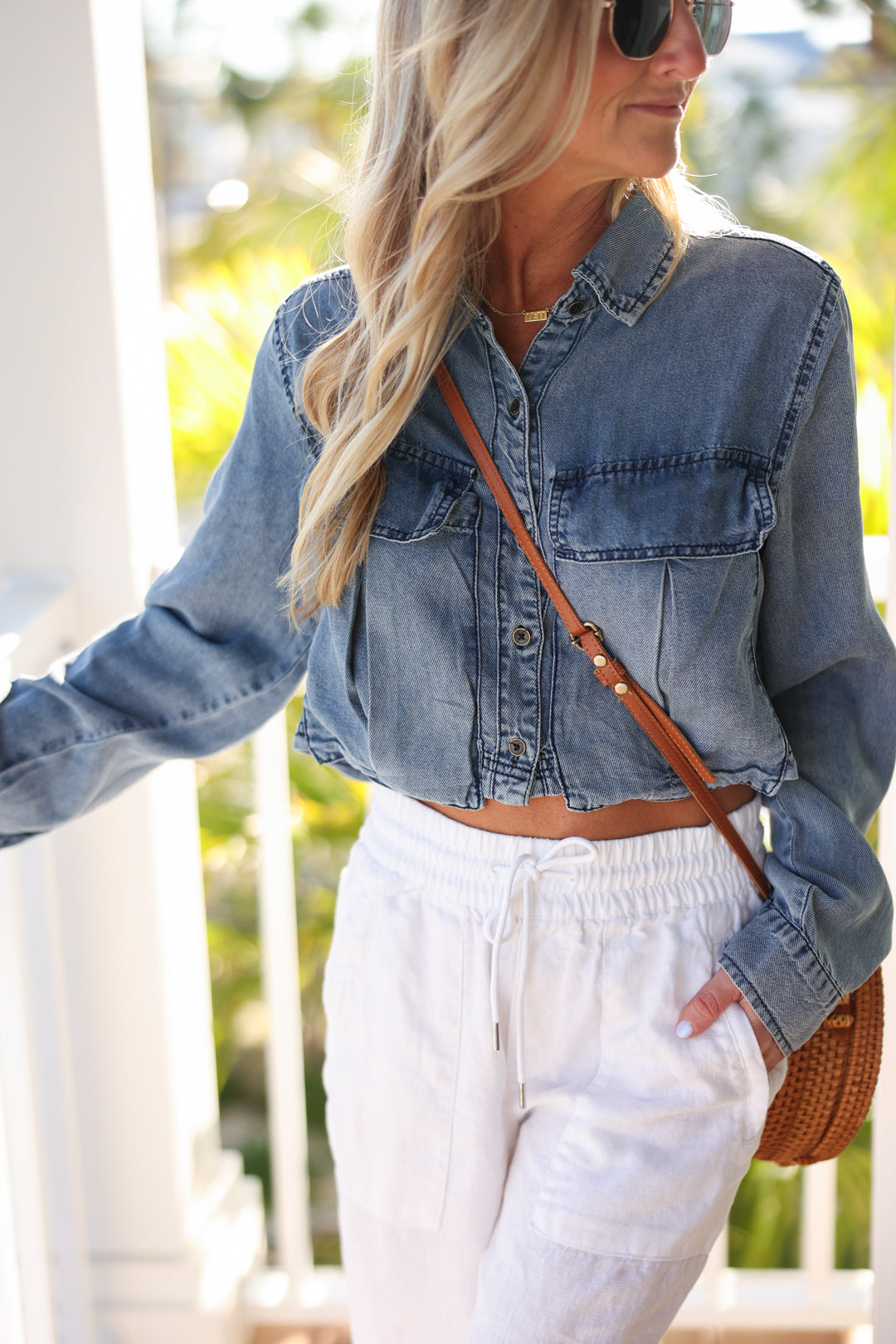 Cameron Cropped Tencel Jacket