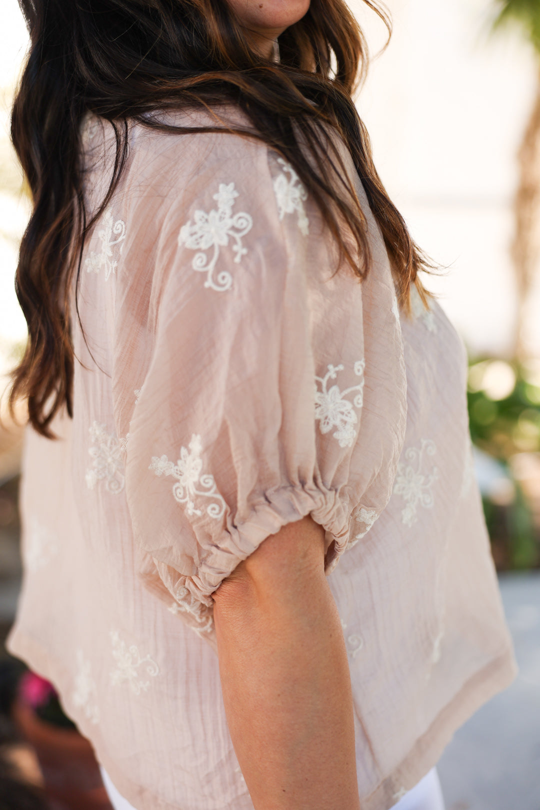 Elyse Embroidered Top