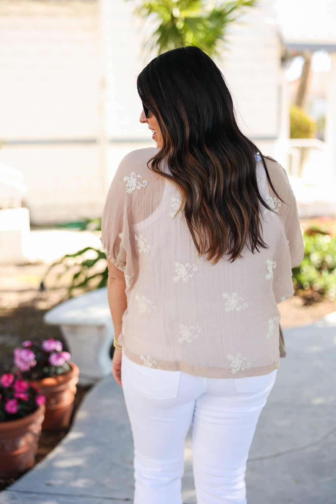 Elyse Embroidered Top