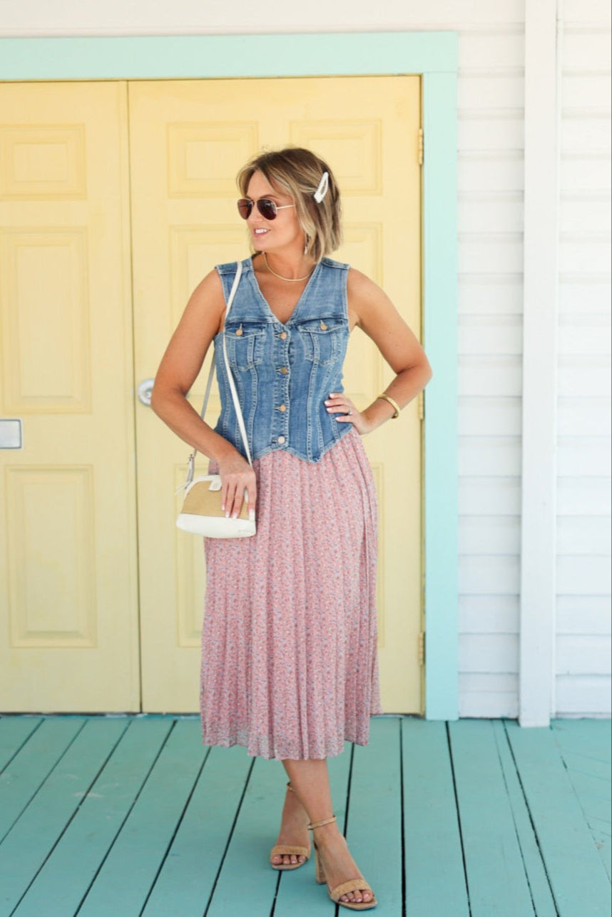 Gina Pleated Skirt