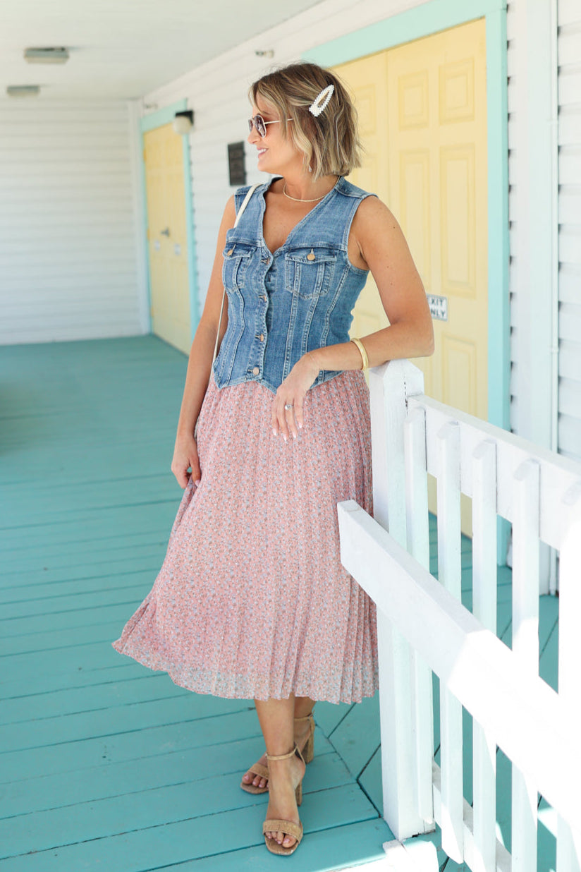 Gina Pleated Skirt