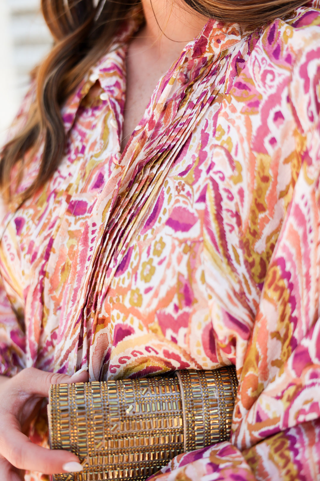 Jovie Pleated Shirt Dress