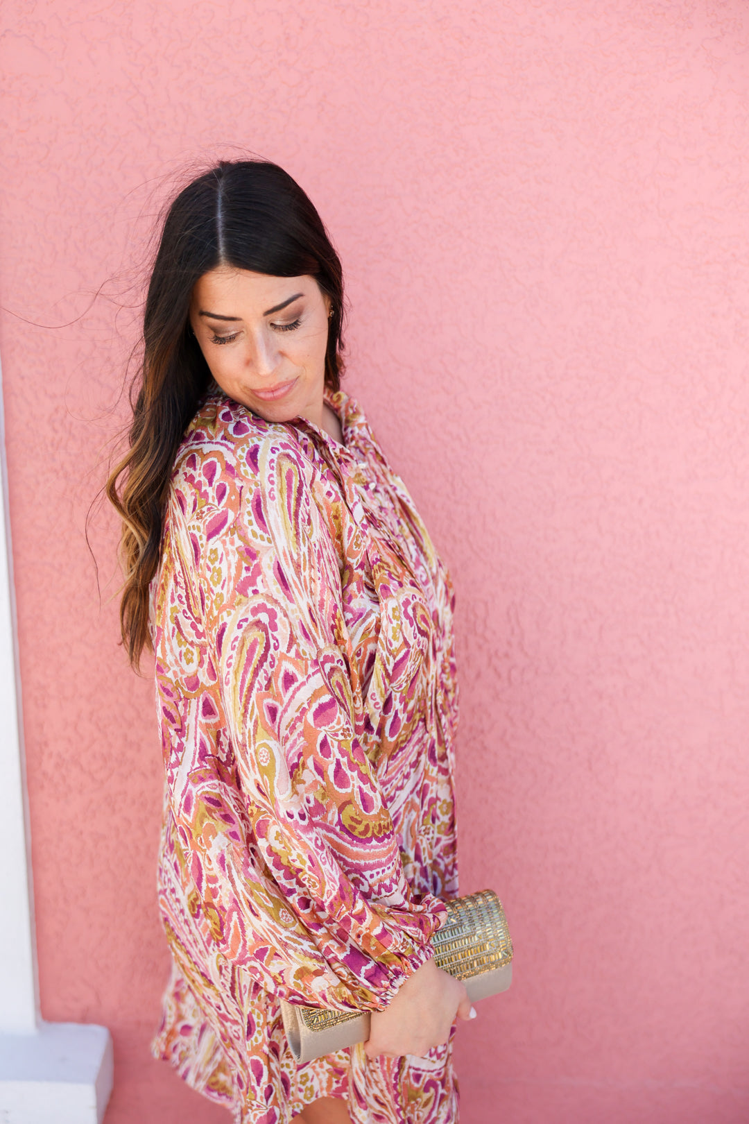 Jovie Pleated Shirt Dress