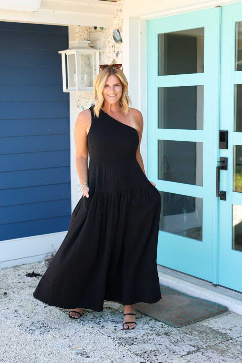 Palm Springs One Shoulder Dress