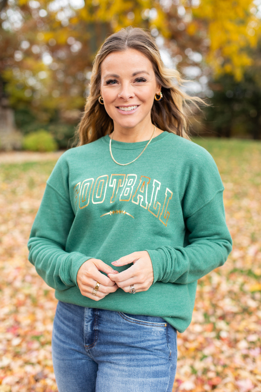 Football Foil Graphic Sweatshirt