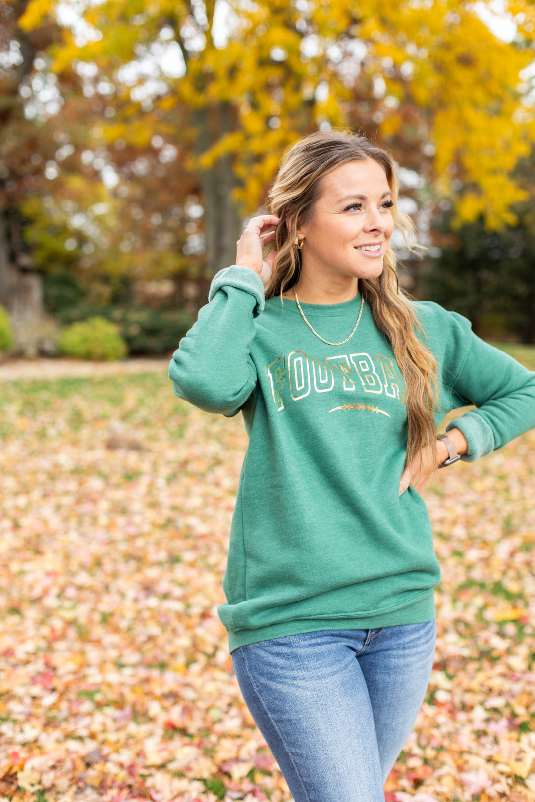 Football Foil Graphic Sweatshirt