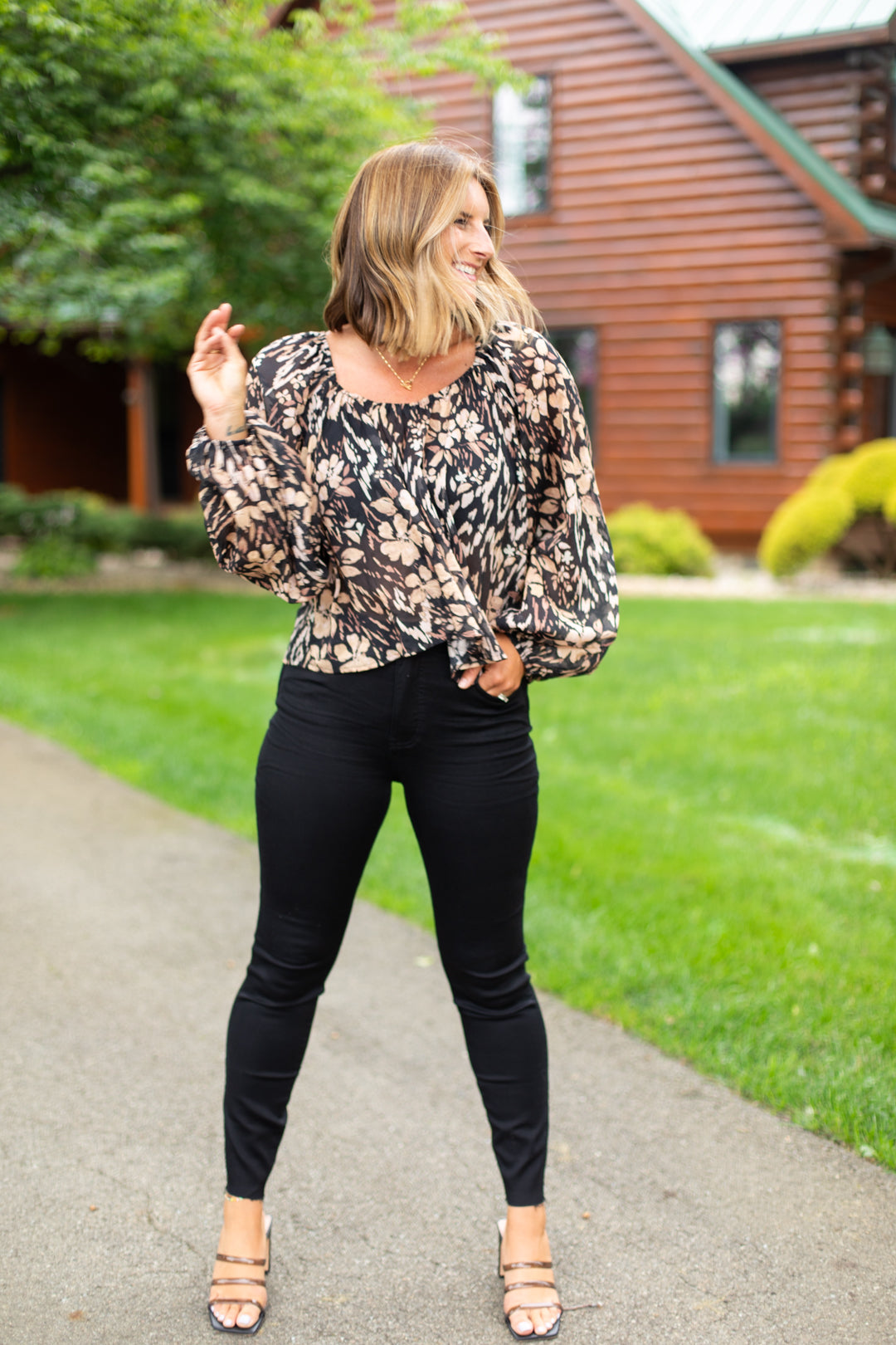Amber Floral Top