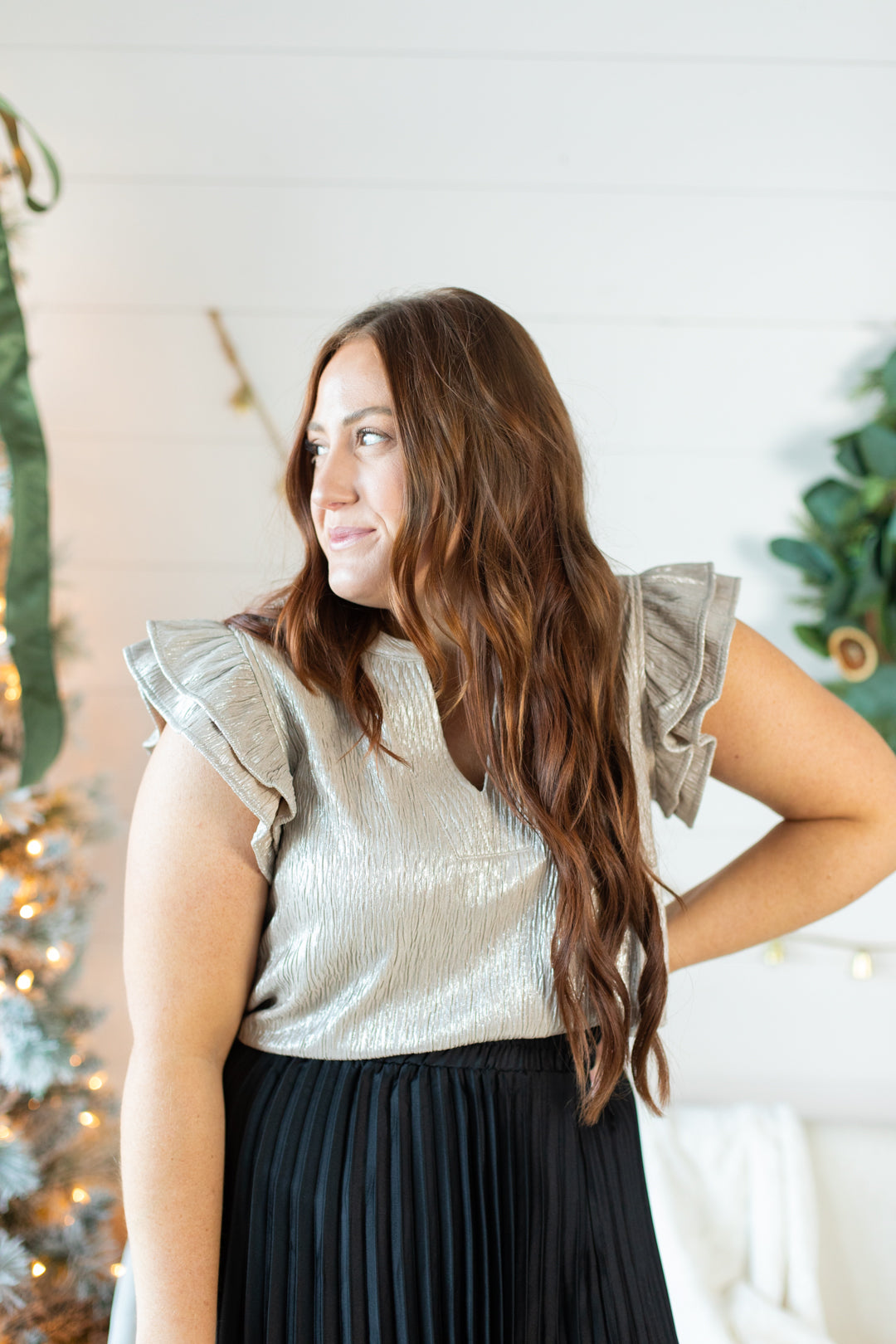 Christina Crinkle Top | FINAL SALE