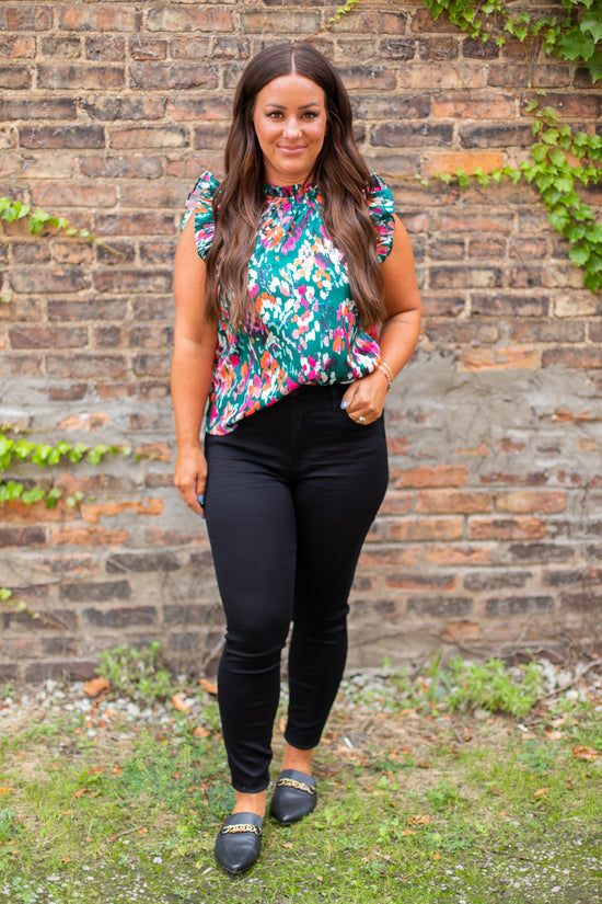 THML McKenna Sleeveless Ruffle Top