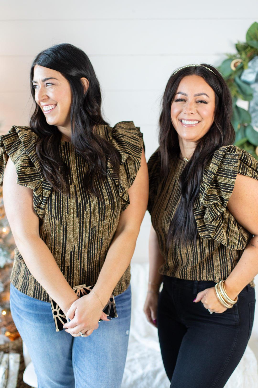 THML Ellie Gold Stripe Top | FINAL SALE