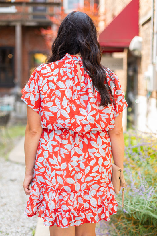 THML Lila Ruffle Mini Dress