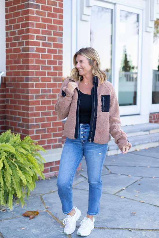 Dorothy Full Zip Sherpa Jacket | FINAL SALE