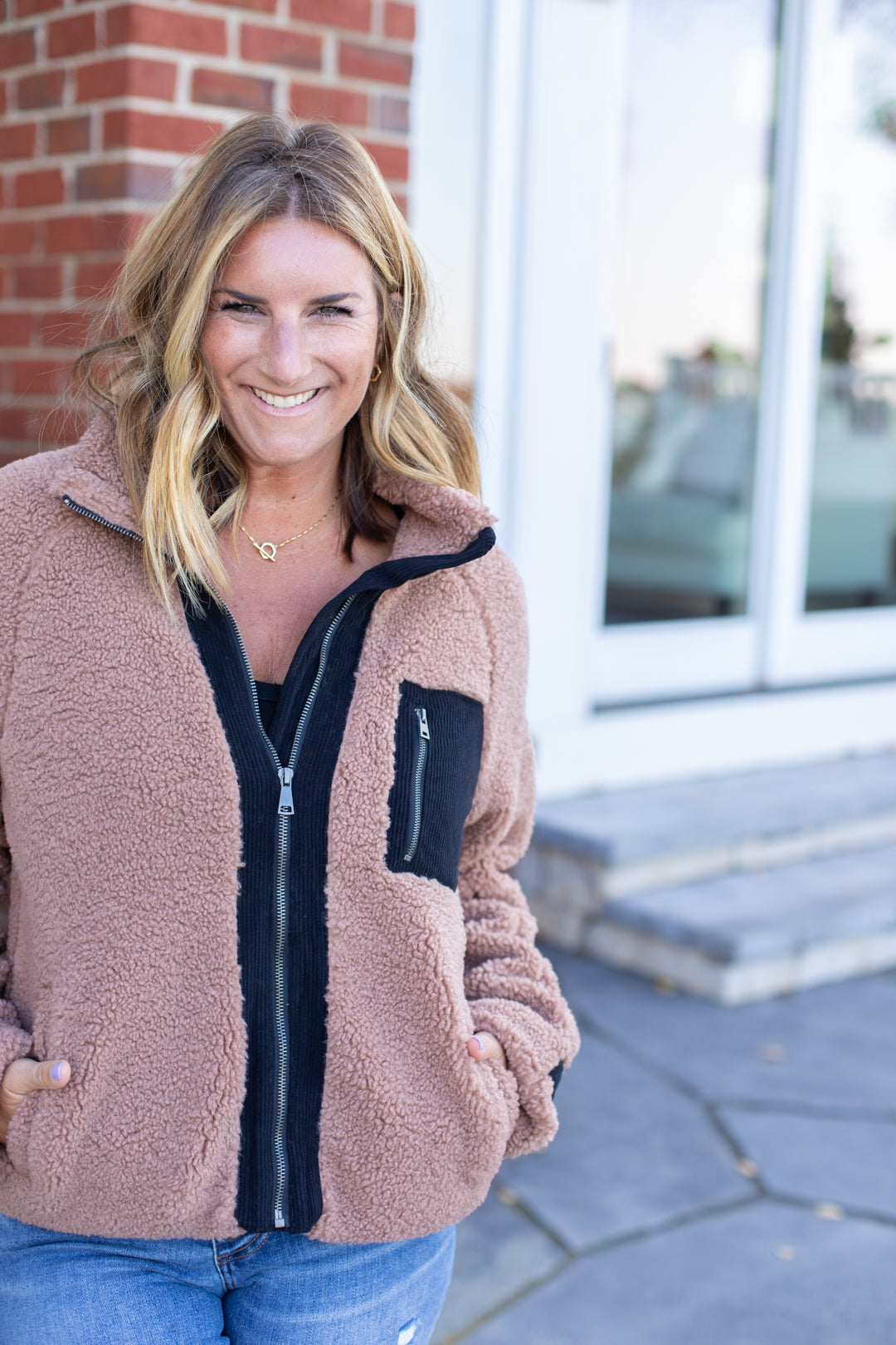 Dorothy Full Zip Sherpa Jacket | FINAL SALE