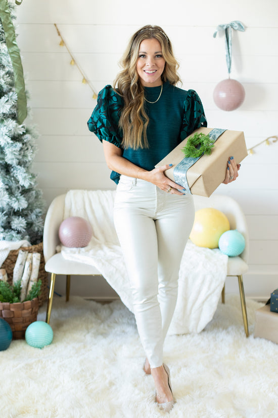 THML Luna Bubble Sleeve Top | FINAL SALE