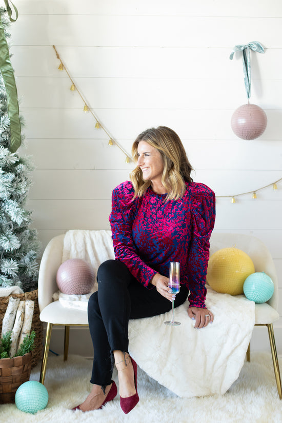 THML Nova Velvet Burnout Top | FINAL SALE