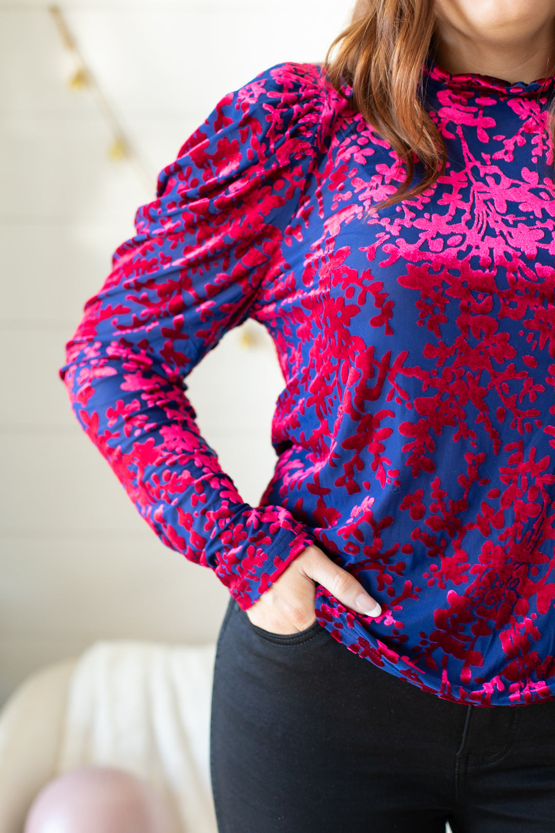 THML Nova Velvet Burnout Top | FINAL SALE