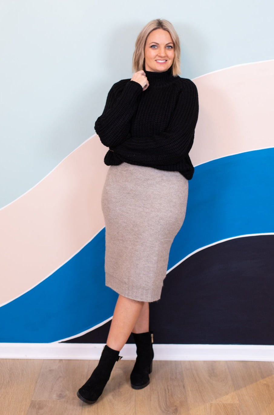 Sweater and on sale skirt outfit viewer