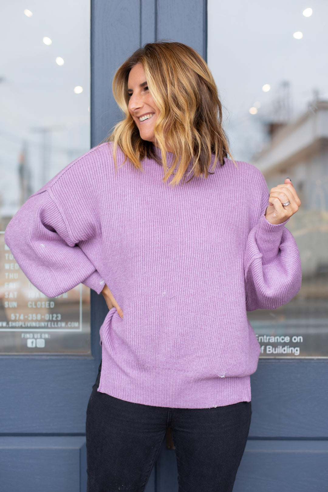 Load image into Gallery viewer, Lizzie Mock Neck Pullover
