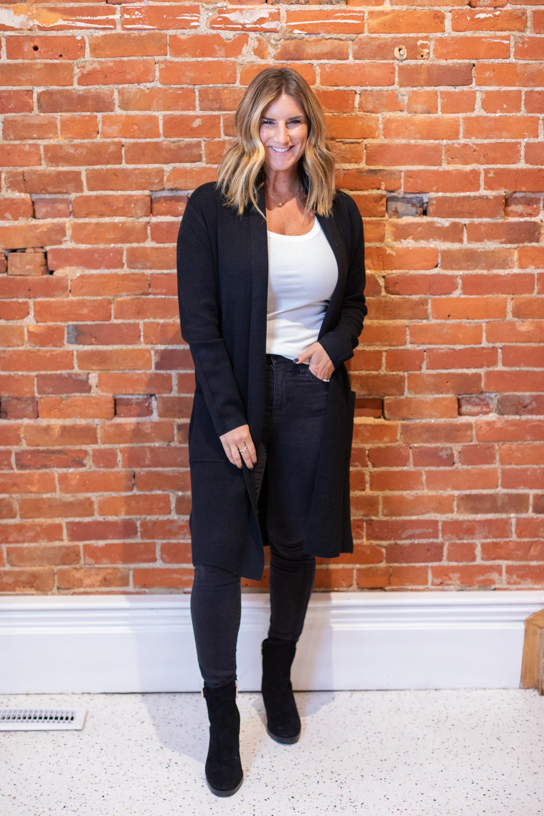 Buttonless cardigan deals