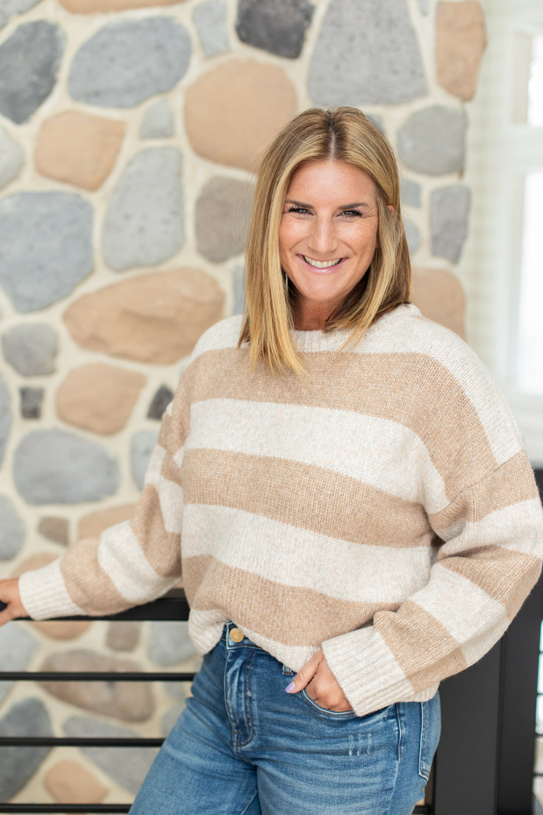 Load image into Gallery viewer, Sienna Striped Sweater | FINAL SALE
