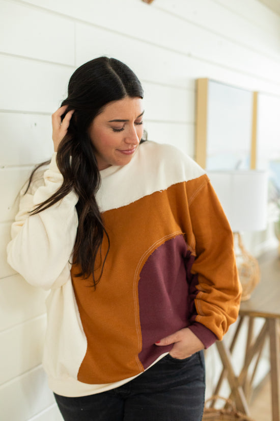 Load image into Gallery viewer, Auburn Colorblock Pullover
