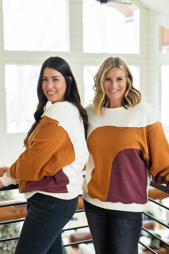Load image into Gallery viewer, Auburn Colorblock Pullover
