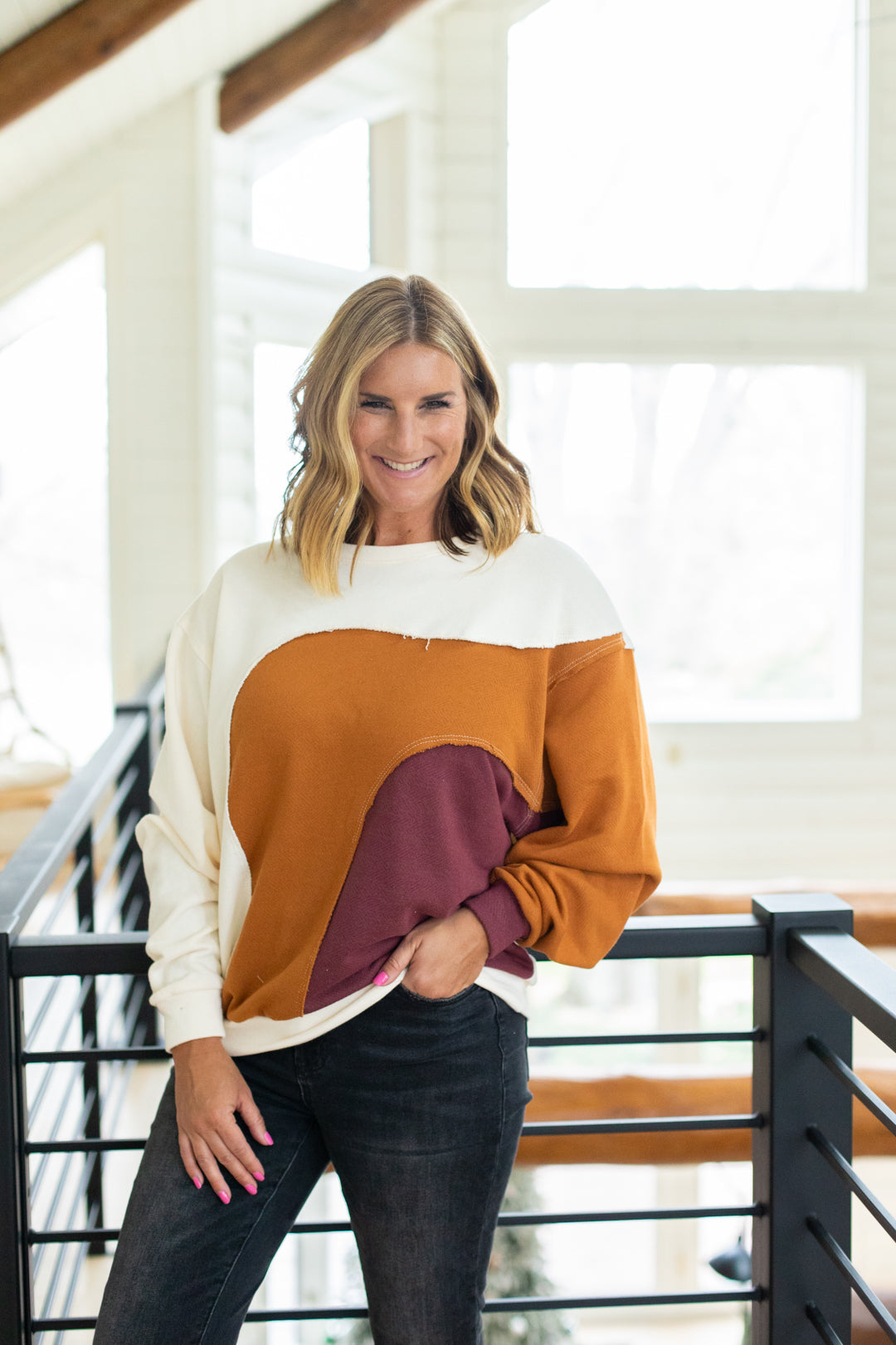 Auburn Colorblock Pullover | FINAL SALE