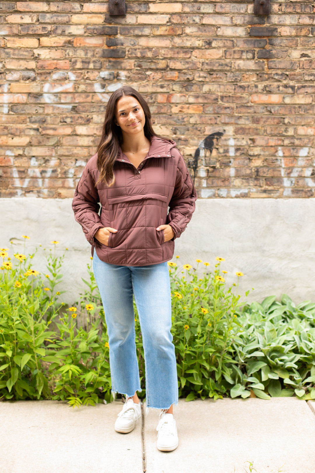 Quilted Hooded Pullover | FINAL SALE